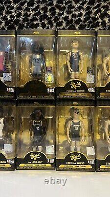 Funko Gold 2021 Series Two Set WithCHASE Lebron Curry Zion MORANT Jokic Young