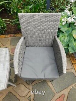 GARDEN FURNITURE GREY Table & Two Chairs (Collection only West Malling Kent)