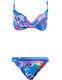 Gottex Collection In Bloom Two Piece Multi Coloured Bikini Set Bnwt