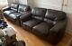 Genuine Leather Sofa Set, Two Doubles And One Single For Collection Only