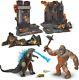 Godzilla Vs Kong Movie 6 Inch Collectable Diorama Set With Two Articulated Actio