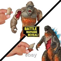 Godzilla vs Kong Movie 6 Inch Collectable Diorama Set with Two Articulated Actio