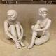 Goebel Set Of Two Young Women Figurines West Germany