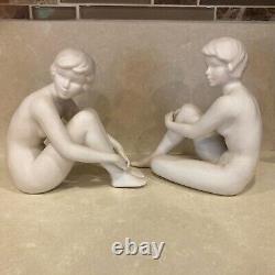 Goebel Set Of Two Young Women figurines West Germany