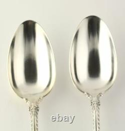 Gorham English Gadroon Set of Two Serving Spoons Sterling Silver 1939 Collect
