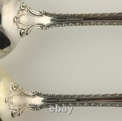 Gorham English Gadroon Set of Two Serving Spoons Sterling Silver 1939 Collect