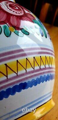 Hand Painted Vase set of two Primitive Folk Art Collectable Pottery