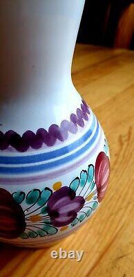 Hand Painted Vase set of two Primitive Folk Art Collectable Pottery