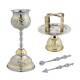 High Quality Two-colored Christian Church Chalice Set 5 Pieces Paten Lance Star