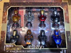 Hot toys Iron Man 3 16 scale collectible busts series two deluxe set of eight