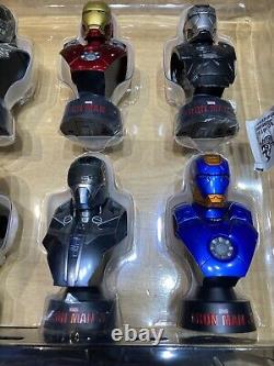 Hot toys Iron Man 3 16 scale collectible busts series two deluxe set of eight