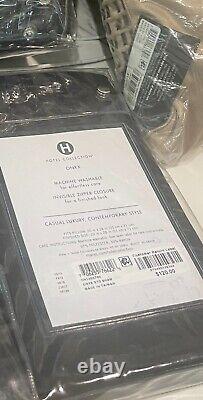 Hotel Collection Black Onyx King Duvet Cover+5Shams+Decorative Pillow. New