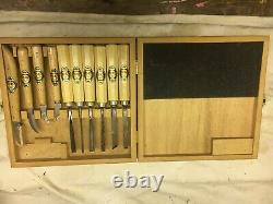 Kirschen / Two Cherries Carving Tools Chisel And Knife Set 10 Piece Chip Green