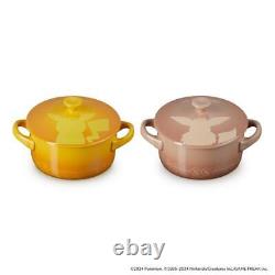 Le Creuset Pokemon Collection Mini Cocotte 2pcs Pikachu Eevee Set Limited New