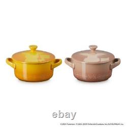 Le Creuset Pokemon Collection Mini Cocotte 2pcs Pikachu Eevee Set Limited New