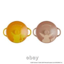 Le Creuset Pokemon Collection Mini Cocotte 2pcs Pikachu Eevee Set Limited New