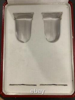 Les Must de Cartier Trinity Sterling Silver Wedding Toasting Flutes Set Of Two