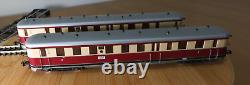 Liliput 125 02 HO gauge DR VT 137 diesel railcar two car set in red & cream