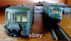 Liliput L112503 HO gauge DR VT 137 diesel railcar two car set in green livery