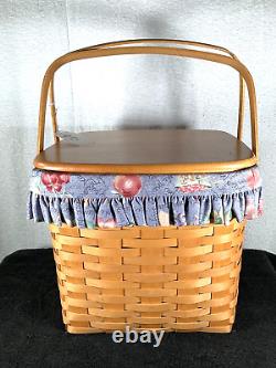 Longaberger 1998 RARE Retired Grandma Bonnie's Two Pie Basket Set. Great Picnic