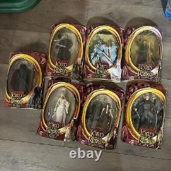 Lord Of The Rings The Fellowship Of The Ring & The Two Towers Set Of 7 Figures