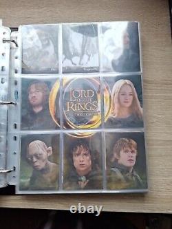 Lord Of The Rings The Two Towers Trading Card Binder + Various Base & Chase Sets