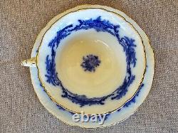 Lot Of 11 Teacup & Saucer Sets Antique Flow Blue Brown-westhead & Moore Cauldon