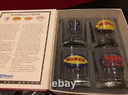 MOPAR Dodge Plymouth Collectible Dealership Drinking Glasses Two Sets of 4