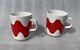 Marimekko Mugs Cups Set Of Two Mugs With Lokki Design Red Bnib
