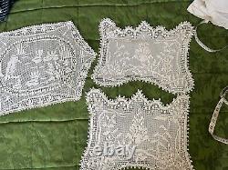 Mary Card WISTERIA (1936) Filet Crochet Placemat Set of Two