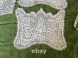 Mary Card WISTERIA (1936) Filet Crochet Placemat Set of Two