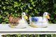 Mid-century Set Of Two Portuguese Majolica Earthenware Duck Tureens