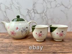 My Neighbor Totoro Mino ware Japanese Teapot and Two tea cups Set Studio Ghibli