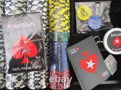 NEW Pokerstars 500 Piece Poker Chip Set, aluminium case