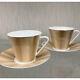 Nikko Elite Modern Silk Champagne Cup And Saucer Two Guests Limited From Japan