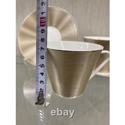 NIKKO ELITE MODERN Silk champagne Cup and Saucer Two guests limited From JAPAN