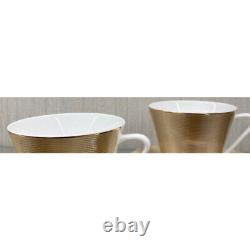 NIKKO ELITE MODERN Silk champagne Cup and Saucer Two guests limited From JAPAN