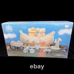 NOAH'S ARK TWO BY TWO by Precious Moments 8 Piece Set NEW IN BOX Lights Up
