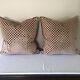 Nancy Corzine Silk/cotton Custom Throw Pillows Set Of Two