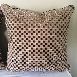 Nancy Corzine Silk/cotton Custom Throw Pillows Set Of Two