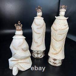 Nativity Set 10 Piece Including Two Candle Holders