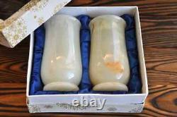 Natural Onyx Set Of Two Stone Glasses? 2515