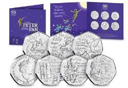 New 2019/2020 50p Coin Sets. The Complete Peter Pan 50p Collection BUNC 12 Coins