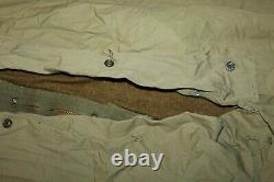 Original WW2 U. S. Army Soldiers Two-Piece OD Wool withCover Sleeping Bag Set 44' d