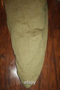 Original WW2 U. S. Army Soldiers Two-Piece OD Wool withCover Sleeping Bag Set 44' d