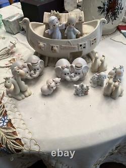 PRECIOUS MOMENTS NOAHS ARK TWO 2 BY 2 LOT 12 Piece SET 2 x 2 COLLECTIBLES