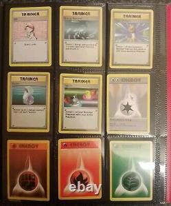 Pokemon Base Set Ex/Nm Charizard And Two PSA 8 Holos Near Complete (94/102)