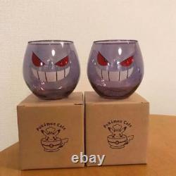 Pokemon Cafe Limited Gengar mysterious light Smoothie Glass Two Set Goods