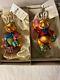 Radko/disney 1999 Easter Ornamentseaster Pooh99-dis-17 Box Set Of Two Pristine