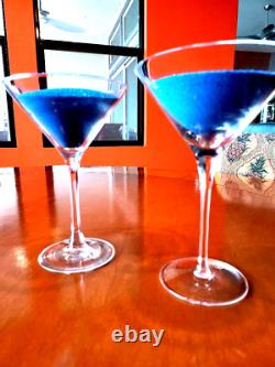 Rare Frank Sinatra Martini Glasses Set Of Two From Tv Land Rat Pack Special